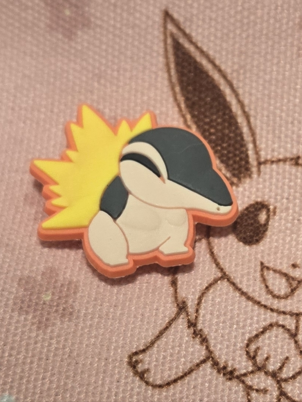3/$10 Cyndaquil Pokemon Croc Charm